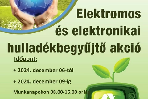 Elektromos és elektronikai hulladékgyűjtő akció!